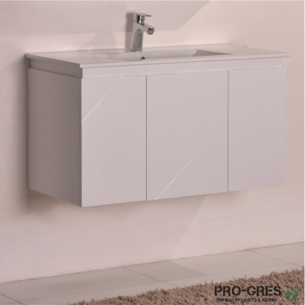 Долен PVC шкаф за баня 90см, Inter Ceramic ICP 9046