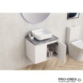 Долен PVC шкаф за баня с плот по избор, без умивалник 60см, Inter Ceramic ICP6045