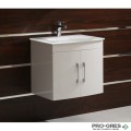 Долен PVC шкаф за баня КАЯ 60см, Inter Ceramic ICP6092W 