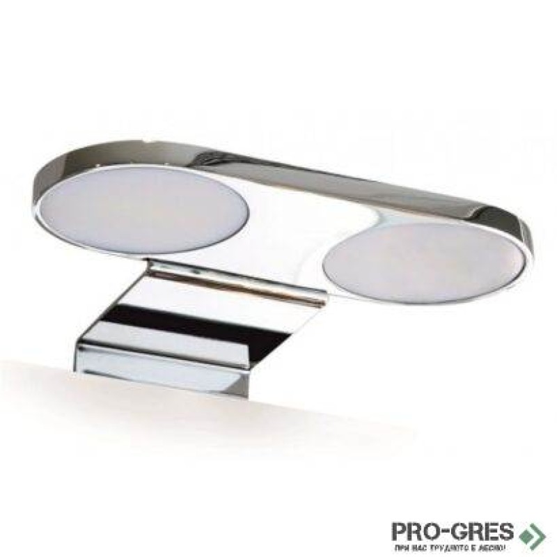 Горен PVC шкаф за баня,огледален, с осветлително тяло, Inter Ceramic BG 4512 55 
