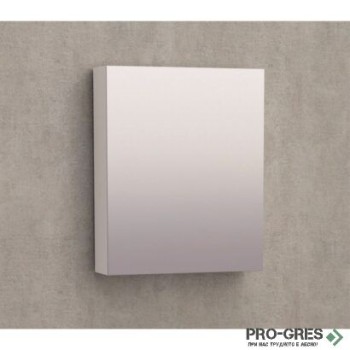 Горен PVC шкаф за баня,огледален, с осветлително тяло, Inter Ceramic BG 4512 55 