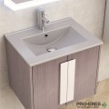 Долен шкаф за баня 61cm BG 6451-2, сив мат, Inter Ceramic BG 6451-2+6066G