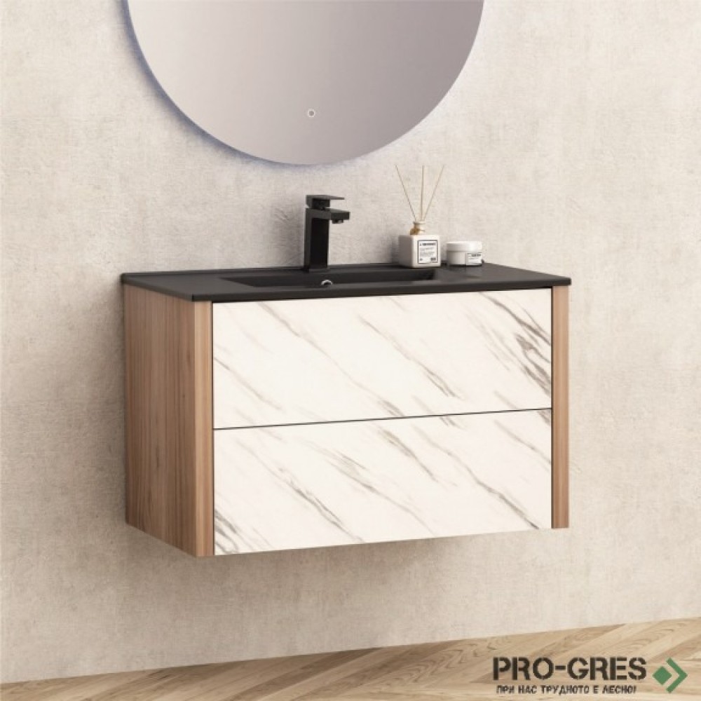 Долен шкаф за баня и мивка, Inter Ceramic BG 8050+ ICC 8066B