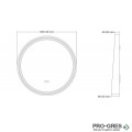 Огледало с вградено осветление  INTER CERAMIC  ICL 1857B-60