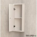 Горен ъглов PVC шкаф за баня, огледален, Inter Ceramic ICMC 1030-30 NEW