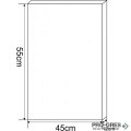 Горен PVC шкаф за баня, огледален, 45см, Inter Ceramic ICMC 1045 55