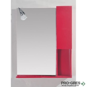 Горен PVC шкаф за баня, огледален, "ВАЛЕНТИНО", Inter Ceramic  ICMC 1050 - 55R