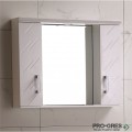 Горен PVC шкаф за баня, огледален, 70см, Inter Ceramic ICMC 1055-70