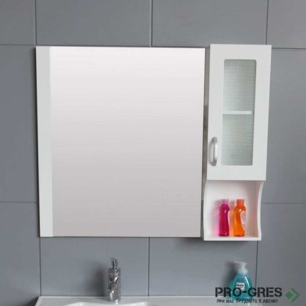 Горен огледален PVC шкаф за баня, Inter Ceramic  ICMC 133-1
