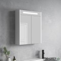 Горен PVC шкаф за баня 60см с LED осветление, Inter Ceramic ICMC 4650 60