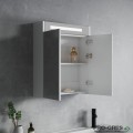 Горен PVC шкаф за баня 60см с LED осветление, Inter Ceramic ICMC 4650 60