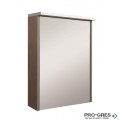 Горен PVC шкаф за баня, огледален 50см, Inter Ceramic ICMC 5018-70