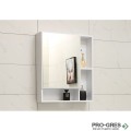 Горен PVC шкаф за баня, огледален, 50см, Inter Ceramic ICMC 5070 