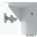 Горен PVC шкаф за баня, огледален, 50см, Inter Ceramic ICMC 5070 