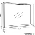 Огледало за баня 60×90 , Inter Ceramic ICMC 6012-90