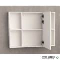 Горен PVC шкаф за баня, огледален 80см, Inter Ceramic ICMC 6014-80