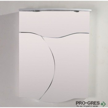 Горен PVC шкаф за баня, огледален, Inter Ceramic ICMC 8560 UP