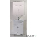 Горен PVC шкаф за баня, огледален, Inter Ceramic ICMC 8560 UP
