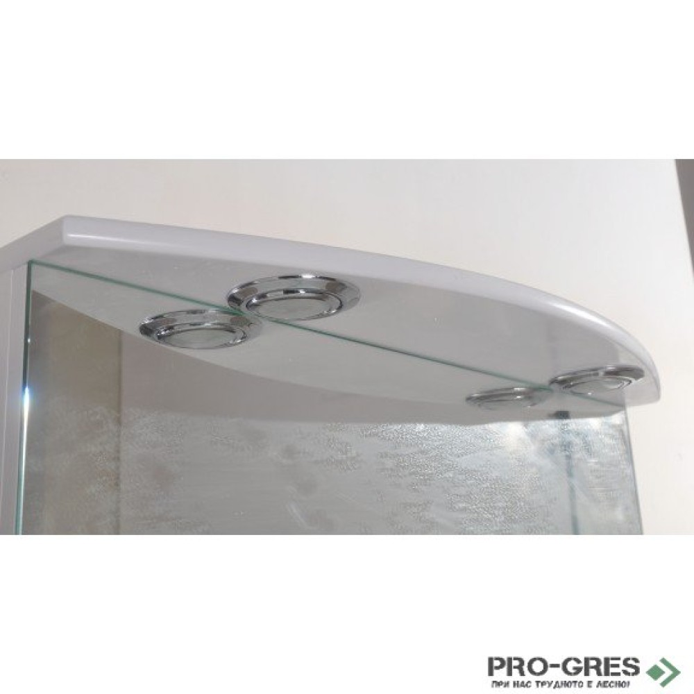 Горен PVC шкаф за баня, огледален, Inter Ceramic ICMC 8560 UP