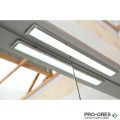 Горен PVC шкаф за бяня , огледален, с LED осветление 90см, Inter Ceramic ICMC 9015-70