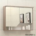 Горен PVC шкаф за бяня , огледален, с LED осветление 90см, Inter Ceramic ICMC 9015-70