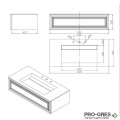 Долен шкаф за баня Stone Solid Surface 100см, Inter Ceramic ICP 10025 / 38416
