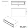 Долен шкаф за баня 100см, Inter Ceramic ICP 10026 / 14612