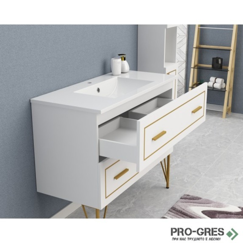 Стоящ PVC шкаф за баня 100см, Inter Ceramic ICP 10045
