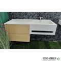 Долен шкаф от камък iStone Solid Surface 100см, Inter Ceramic  ICP 10083L