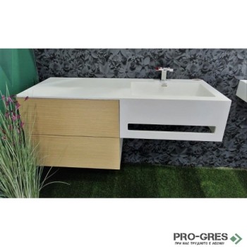 Долен шкаф от камък iStone Solid Surface 100см, Inter Ceramic ICP 10083R
