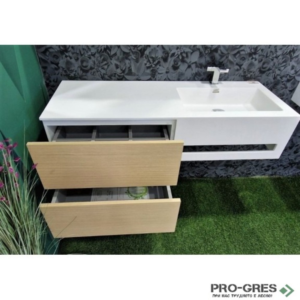 Долен шкаф от камък iStone Solid Surface 100см, Inter Ceramic ICP 10083R