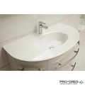 Долен PVC шкаф за баня със стъклен умивалник 100см, Inter Ceramic ICP 11053 2