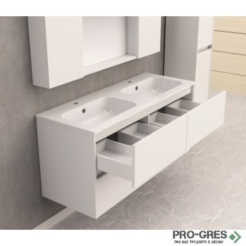 Долен PVC шкаф за баня, бял, 120см, Inter Ceramic ICP 11955 Долен PVC шкаф за баня, бял, 120см, Inter Ceramic ICP 11955