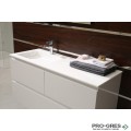 Долен PVC шкаф за баня десен плот, 120см, Inter Ceramic ICP 12038L / 38130