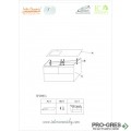 Долен PVC шкаф за баня 120см, ляв плот, Inter Ceramic ICP 12038R /38130