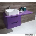 Долен шкаф за баня с удължен плот 120см, Inter Ceramic ICP 12050P