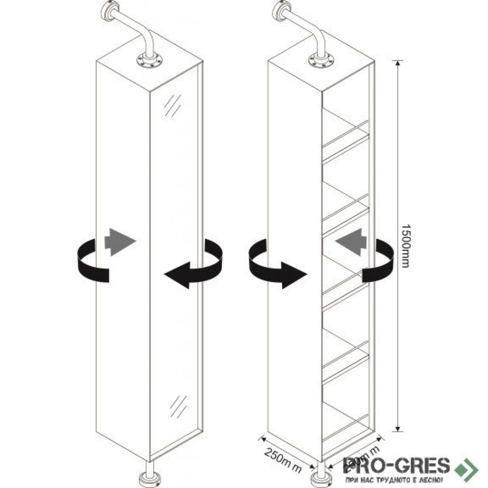Колона за баня PVC,