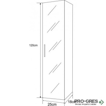 Колона за баня PVC, 25×120см, Inter Ceramic ICP 2549 Колона за баня PVC, 25×120см, Inter Ceramic ICP 2549