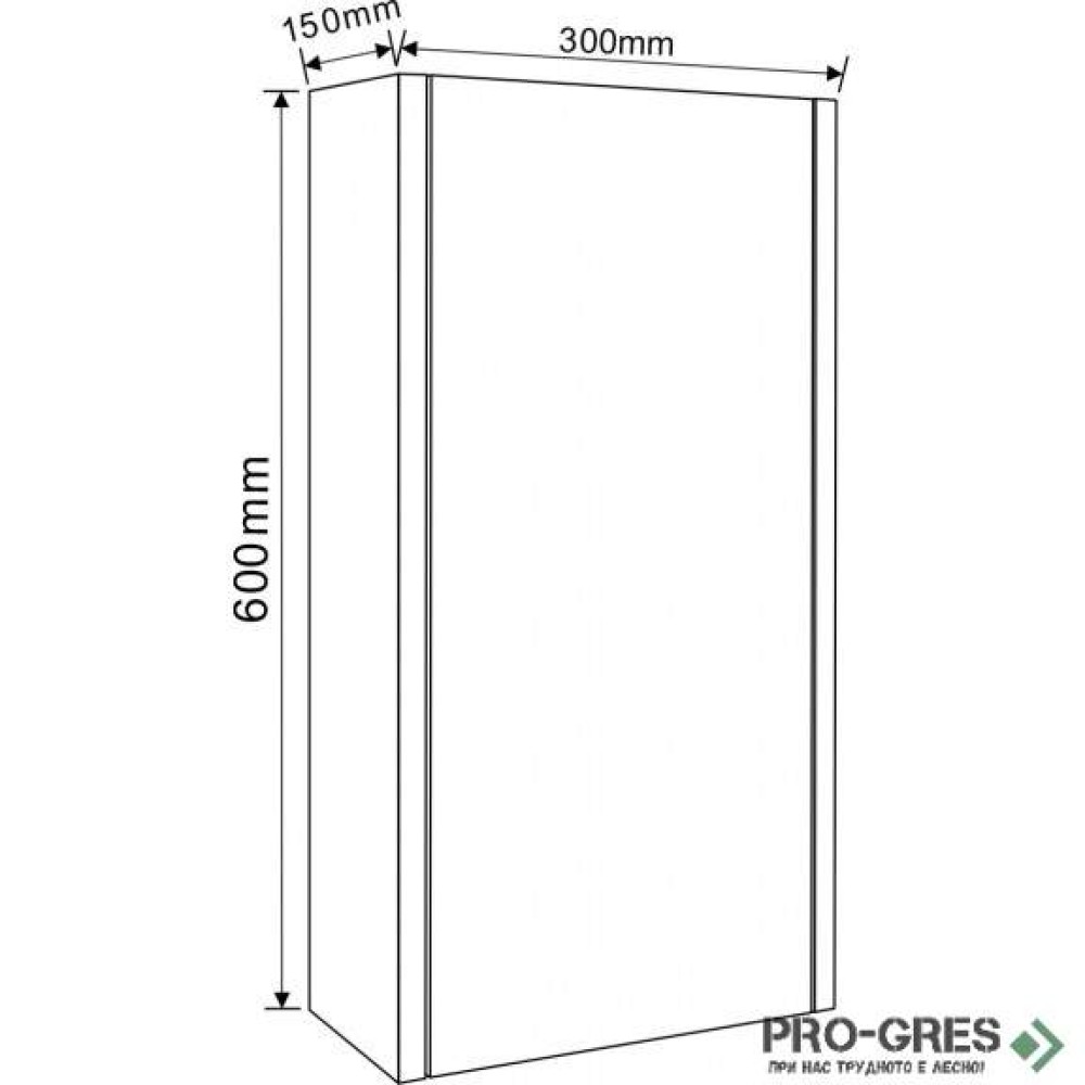 Колона PVC за баня 30×60, Inter Ceramic ICP 3015 60