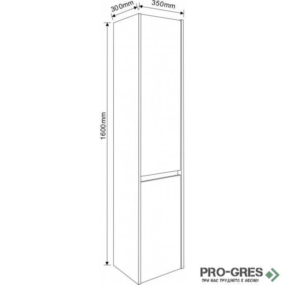 Колона PVC за баня, 35×160, Inter Ceramic ICP 3530 160MG
