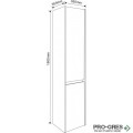 Колона PVC за баня, 35×160, Inter Ceramic ICP 3530 160MG