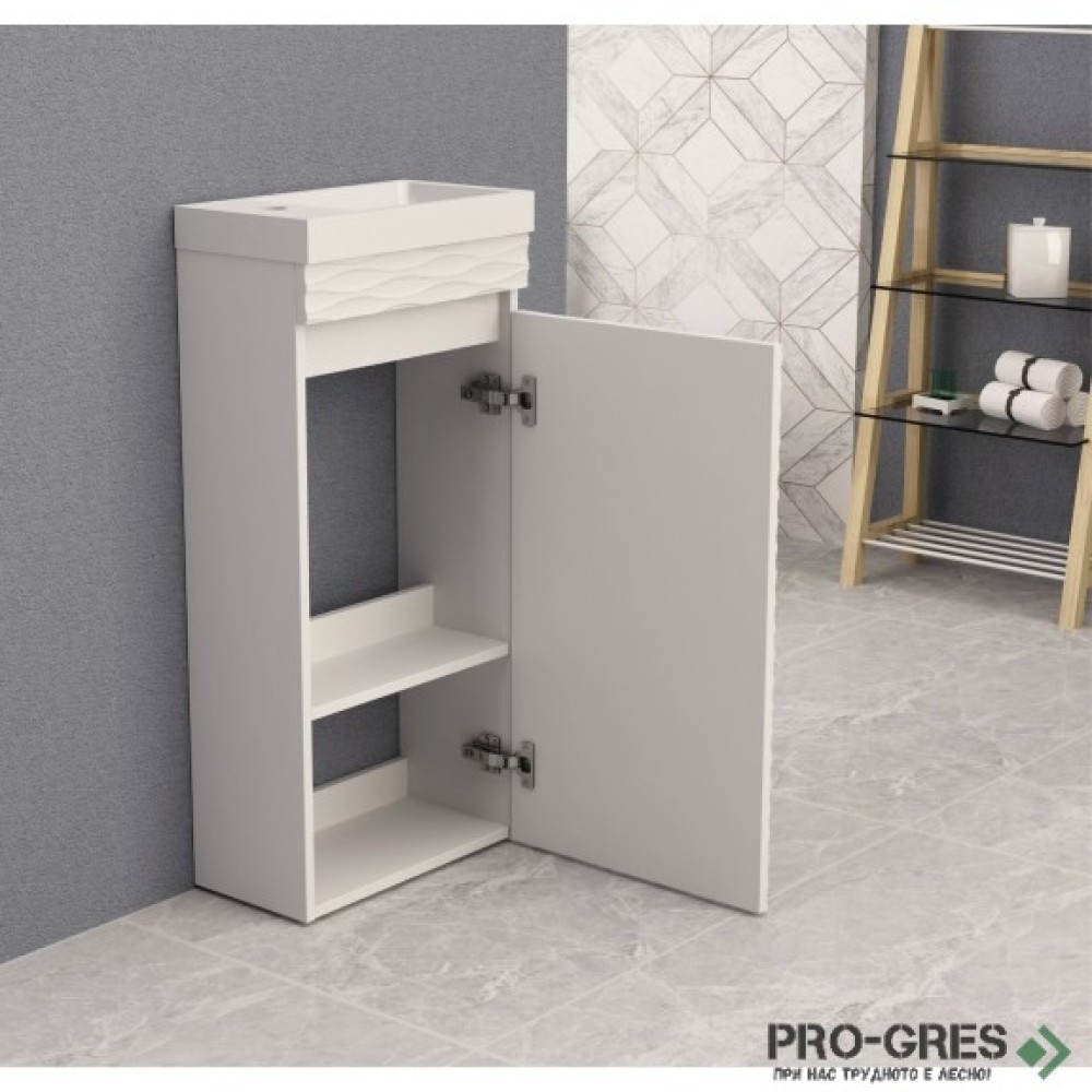Стоящ PVC шкаф за баня 40см, Inter Ceramic ICP 3979