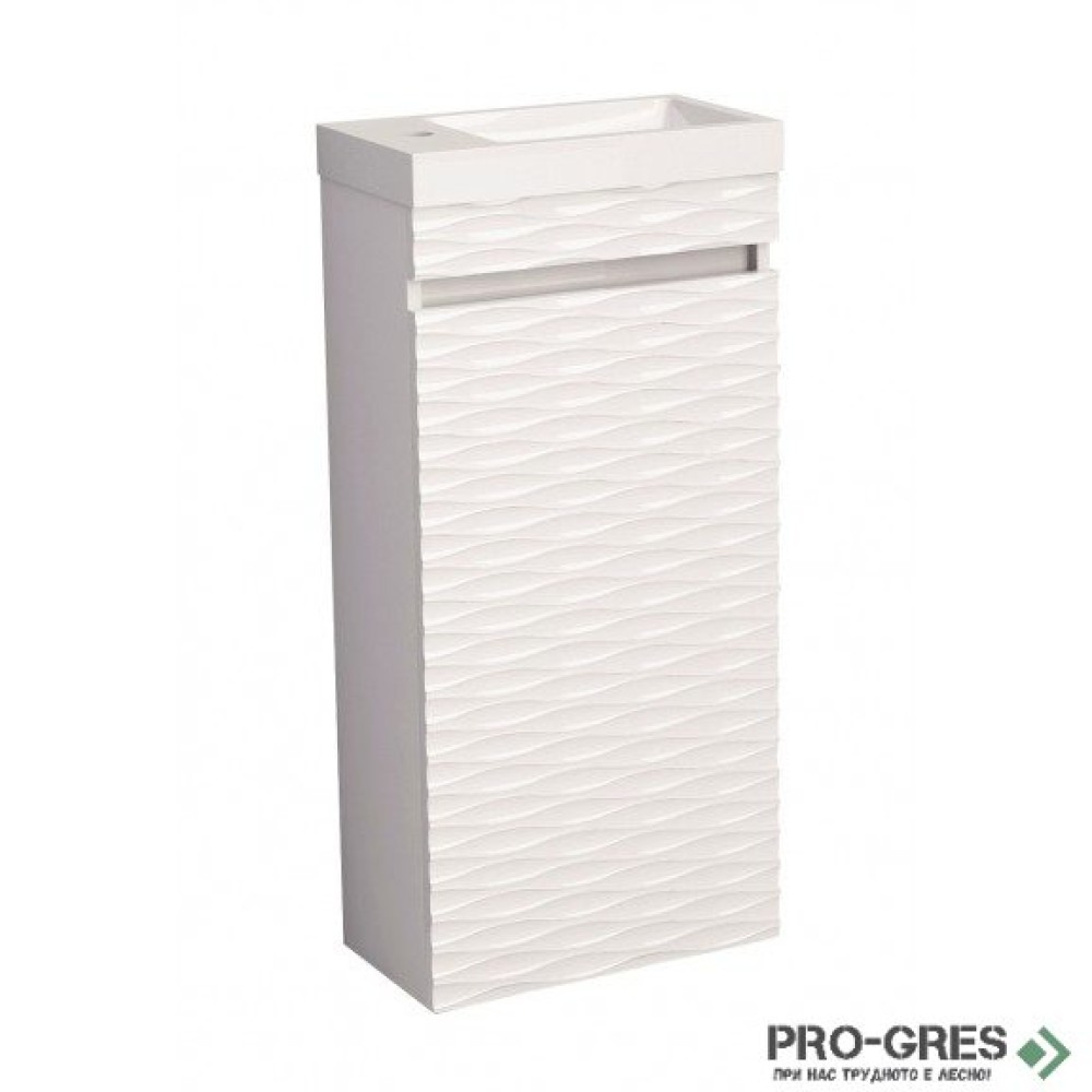 Стоящ PVC шкаф за баня 40см, Inter Ceramic ICP 3979