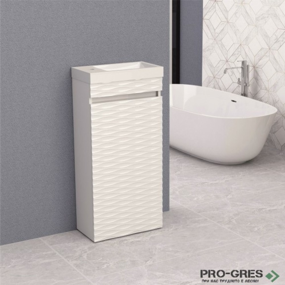 Стоящ PVC шкаф за баня 40см, Inter Ceramic ICP 3979