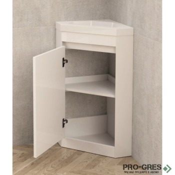 Стоящ ъглов PVC шкаф за баня 40см, Inter Ceramic ICP 4040 NEW Стоящ ъглов PVC шкаф за баня 40см, Inter Ceramic ICP 4040 NEW
