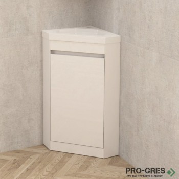 Стоящ ъглов PVC шкаф за баня 40см, Inter Ceramic ICP 4040 NEW