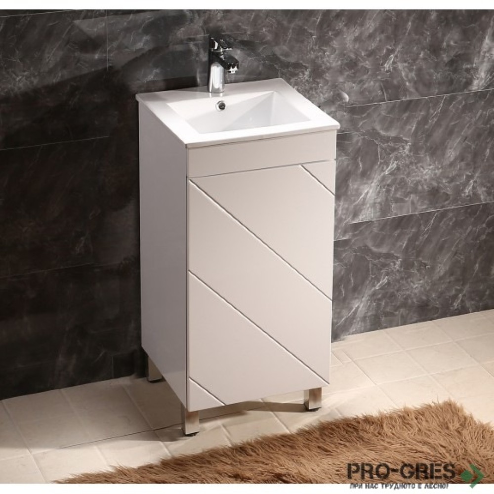 Стоящ PVC шкаф за баня 42см, Inter Ceramic ICP 4242