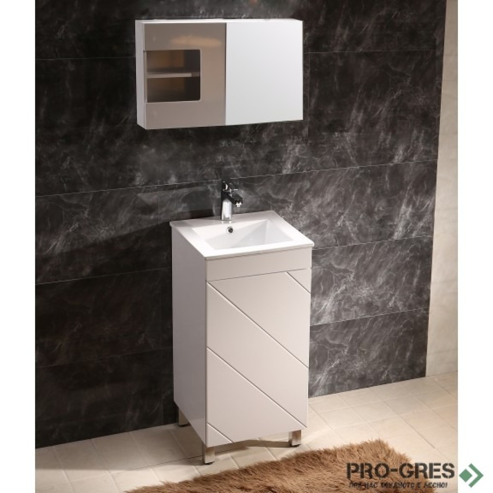 Стоящ PVC шкаф за баня 42см, Inter Ceramic ICP 4242