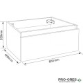 PVC модул/чекмедже за монтаж под плот 60см Inter Ceramic ICP 4425-60