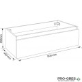 PVC модул/чекмедже за монтаж под плот 80см Inter Ceramic  ICP 4425-80